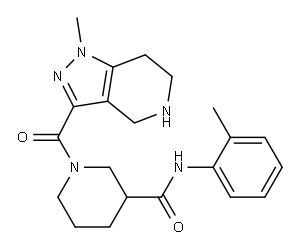 3-piperidinecarboxamide, N-(2-methylphenyl)-1-[(4,5,6,7-tetrahydro-1-methyl-1H-pyrazolo[4,3-c]pyridin-3-yl)carbonyl]-