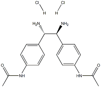 (S,S)-1,2-Bis(4-acetamidophenyl)-1,2-ethanediamine dihydrochloride, 95%, ee 99% Struktur