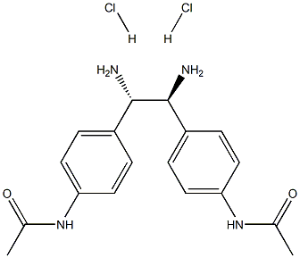 (S,S)-1,2-2(4-乙酰氨基苯基)-1,2-乙二胺二盐酸盐,95%,EE 99 结构式