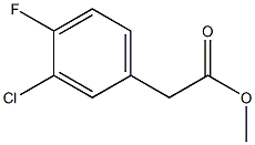 Methyl 3-chloro-4-fluorophenylacetate Structure