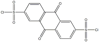 9,10-Dioxo-9,10-dihydro-anthracene-2,6-disulfonyl dichloride Structure