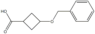 Cyclobutanecarboxylic acid, 3-(phenylmethoxy)- 化学構造式