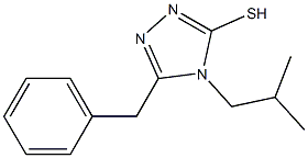5-Benzyl-4-isobutyl-4H-[1,2,4]triazole-3-thiol 化学構造式