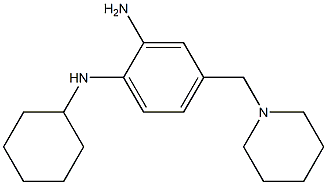 N1-cyclohexyl-4-((piperidin-1-yl)methyl)benzene-1,2-diamine Structure