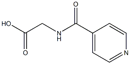 2-(Isonicotinoylamino)acetic acid Structure