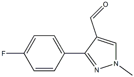 3-(4-Fluoro-phenyl)-1-methyl-1H-pyrazole-4-carbaldehyde Struktur