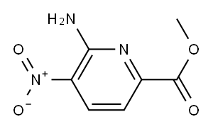 Methyl 6-amino-5-nitro-2-pyridinecarboxylate Struktur