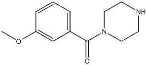 (3-Methoxyphenyl)(1-piperazinyl)methanone Struktur
