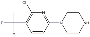 1-[6-Chloro-5-(trifluoromethyl)-2-pyridinyl]-piperazine Struktur
