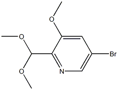 5-Bromo-2-(dimethoxymethyl)-3-methoxypyridine Structure