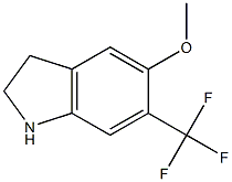Methyl 6-(trifluoromethyl)-2,3-dihydro-1H-indol-5-yl ether Structure