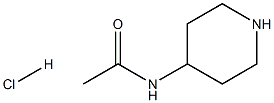N-(4-Piperidinyl)acetamide hydrochloride 化学構造式