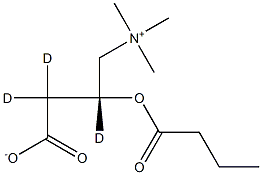 (R)-Butyryl Carnitine-d3,,结构式