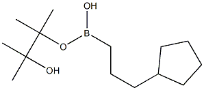 3-Cyclopentylpropylboronic acid pinacol ester, 97% 化学構造式