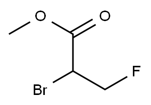 Methyl 2-bromo-3-fluoropropionate, 97% 化学構造式