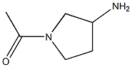 1-乙酰基-3-氨基吡咯烷, , 结构式
