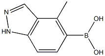 4-methyl-1H-indazol-5-yl-5-boronic acid Structure