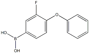 3-Fluoro-4-phenoxyphenylboronic acid Struktur