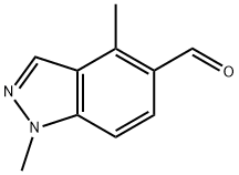 1,4-dimethyl-1H-indazole-5-carbaldehyde Struktur