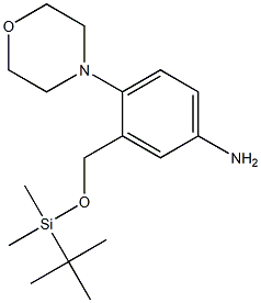 3-((tert-butyldimethylsilyloxy)methyl)-4-morpholinobenzenamine