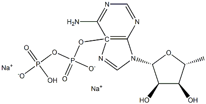 5-adenosine diphosphate disodium salt Structure