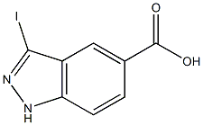 3-iodo-1H-indazole-5-carboxylic acid Struktur
