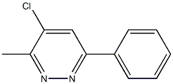 4-氯-3-甲基-6-苯基哒嗪 结构式