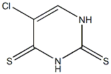 5-Chloro-1H-pyrimidine-2,4-dithione 化学構造式