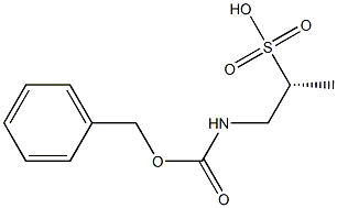 (2R)-1-{[(benzyloxy)carbonyl]amino}propane-2-sulfonic acid Structure