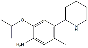 2-isopropoxy-5-methyl-4-piperidin-2-ylaniline Structure
