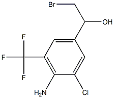 1-(4-amino-3-chloro-5-(trifluoromethyl)phenyl)-2-bromoethanol Structure