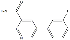 5-(3-fluorophenyl)pyridine-3-carboxamide Struktur