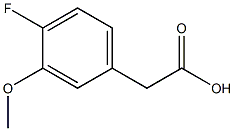 3-甲氧基-4-氟苯乙酸 结构式