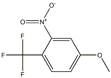 2-硝基-4-甲氧基三氟甲苯 结构式