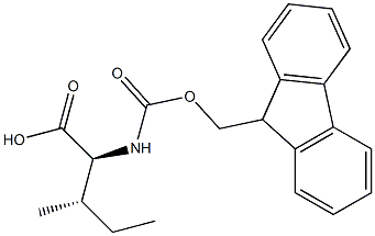 N-芴甲氧羰酰基-L-异亮氨酸,,结构式