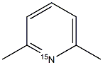 2,6-Lutidine-15N 结构式