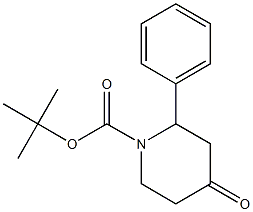 tert-butyl 4-oxo-2-phenylpiperidine-1-carboxylate Struktur
