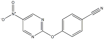 4-(5-nitropyriMidin-2-yloxy)benzonitrile,,结构式