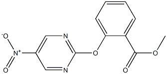 Methyl 2-(5-nitropyriMidin-2-yloxy)benzoate 化学構造式