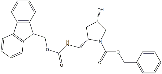 (2S,4S)-Benzyl 2-((((9H-fluoren-9-yl)methoxy)carbo nylamino)methyl)-4-hydroxypyrrolidine1-carboxylat