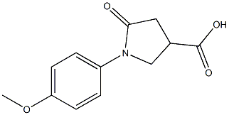 1-(4-Methoxyphenyl)pyrrolidin-2-one-4-carboxylic acid 结构式