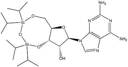2,6-Diamino-9-[3',5'-O-(1,1,3,3-tetraisopropyl-1,3-disiloxanediyl)-b-D-ribofuranosyl]purine
