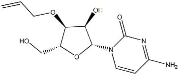 3'-O-烯丙基胞苷 结构式