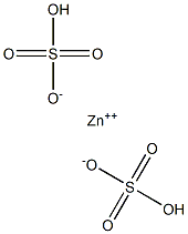 Zinc dihydrogen sulfate Struktur