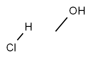 氯化氢甲醇, , 结构式