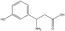 (RS)-3-amino-3-(3-hydroxyphenyl)propionic acid Structure