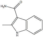 2-甲基-1H-吲哚-3-羧酰胺,,结构式