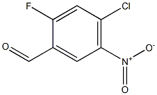 4-氯-2-氟-5-硝基苯甲醛 结构式