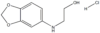 N-(2-羟乙基)-3,4-亚甲二氧基苯胺盐酸盐,,结构式