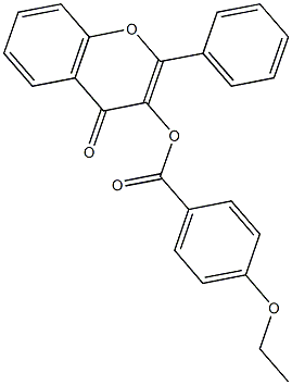 3-(4-ethoxybenzoyloxy)flavone 化学構造式